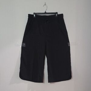 ISEEGZ Wide Leg Capri Womens Black  Pants 2X